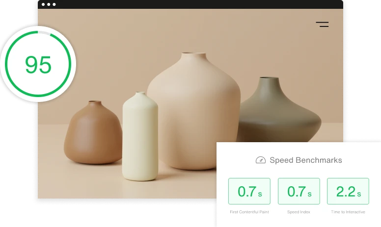 Tab showing web hosting performance